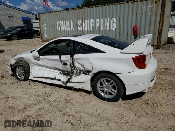 2002 Toyota Celica GT with VIN JTDDR32T120114950, listed as a Copart auction lot 72424794 with 271,844 mi miles and Salvage Title. Bid and sale history available at carsss.com. Image 2.