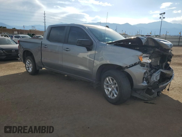 2023 Chevrolet Silverado 1500 RST with VIN 1GCUDEE87PZ141591, listed as a Copart auction lot 76496604 with 60,891 mi miles and Salvage Title. Bid and sale history available at DreamBid. Image 4.