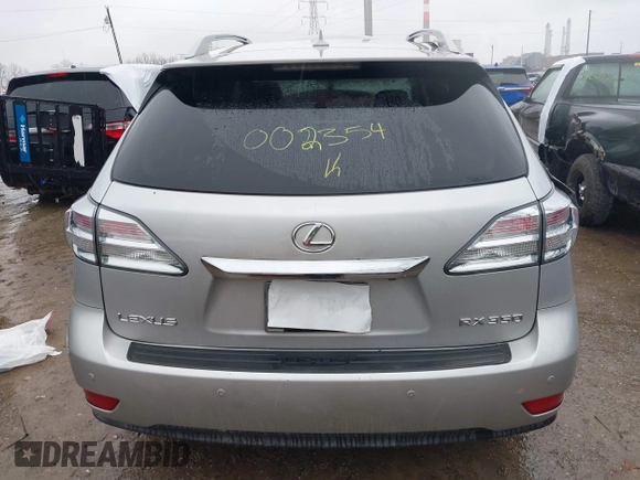 2010 Lexus RX with VIN 2T2BK1BA8AC002354, listed as a IAAI auction lot 41222930 with 117,451 mi miles and . Bid and sale history available at carsss.com. Image 16.