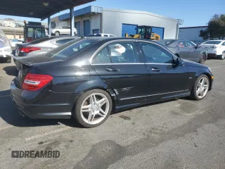 2012 Mercedes-Benz C 350 Sport with VIN WDDGF5HB6CR199867, listed as a Copart auction lot 75015004 with 92,570 mi miles and Salvage Title. Bid and sale history available at DreamBid. Image 3.