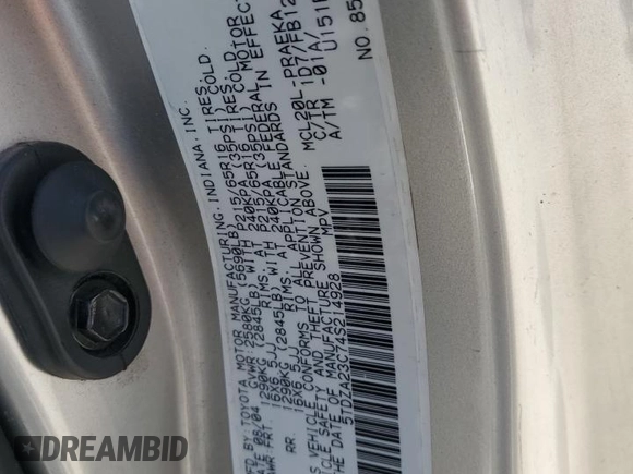 2004 Toyota Sienna CE with VIN 5TDZA23C74S214928, listed as a Copart auction lot 53301975 with Not Provided miles and Clean Title. Bid and sale history available at DreamBid. Image 13.