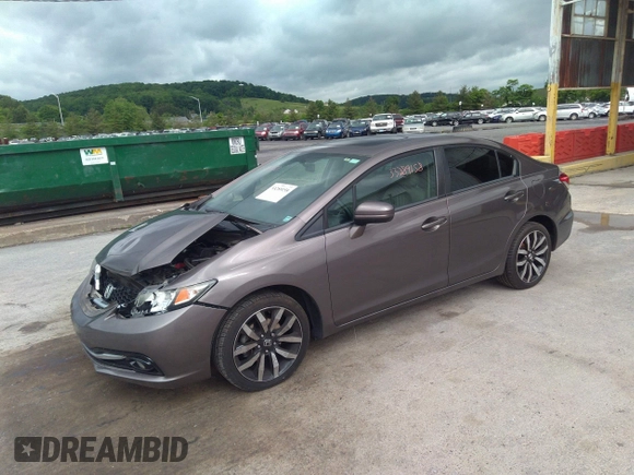 2015 Honda Civic Sedan EX-L with VIN 19XFB2F9XFE010430, listed as a IAAI auction lot 37841925 with 151,009 mi miles. Bid and sale history available at carsss.com. Image 2.