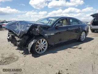2012 Jaguar XJ with VIN SAJWA1CBXCLV30538, listed as a Copart auction lot 53162225 with 95,666 mi miles and Salvage Title. Bid and sale history available at carsss.com. Image 1.
