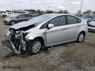 2014 Toyota Prius Plug-In with VIN JTDKN3DP3E3062081, listed as a Copart auction lot 49536725 with 138,378 mi miles and Salvage Title. Bid and sale history available at carsss.com. Image 1.