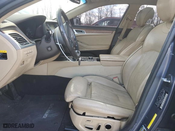 2015 Hyundai Genesis 3.8L with VIN KMHGN4JE7FU049937, listed as a Copart auction lot 50612825 with 79,720 mi miles and Salvage Title. Bid and sale history available at carsss.com. Image 7.