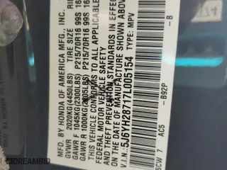 2007 Honda Element EX with VIN 5J6YH28717L005154, listed as a Copart auction lot 51870635 with 152,719 mi miles and Salvage Title. Bid and sale history available at carsss.com. Image 15.