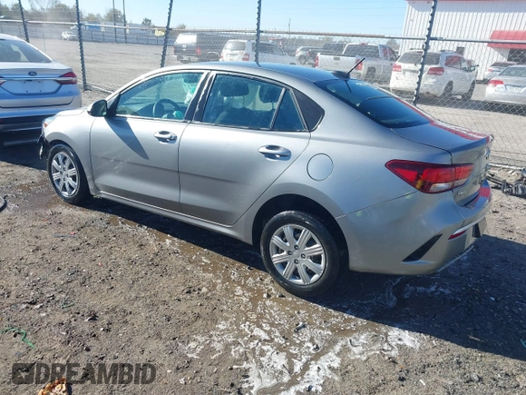 2021 Kia Rio LX with VIN 3KPA24AD1ME398923, listed as a IAAI auction lot 41031202 with 48,919 mi miles. Bid and sale history available at carsss.com. Image 3.
