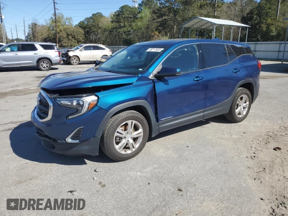 2020 GMC Terrain SLE z VIN 3GKALTEV2LL196083, wystawiony jako Copart lot #49717925 z przebiegiem 64 773 mil mil oraz Szkody całkowita. Historia ofert i sprzedaży dostępna na DreamBid. Obrazek 1.