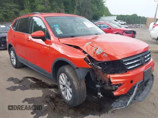 2019 Volkswagen Tiguan S with VIN 3VV0B7AX4KM150970, listed as a IAAI auction lot 42589025 with 62,134 mi miles and . Bid and sale history available at DreamBid. Image 1.