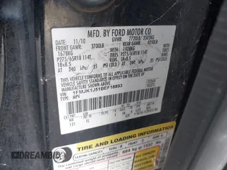 2011 Ford Expedition Max XLT with VIN 1FMJK1J51BEF18893, listed as a IAAI auction lot 41635790 with 152,426 mi miles and . Bid and sale history available at DreamBid. Image 9.