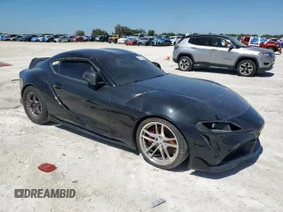 2021 Toyota GR Supra 3.0 with VIN WZ1DB0C08MW045716, listed as a Copart auction lot 48882635 with 12,532 mi miles and Clean Title. Bid and sale history available at carsss.com. Image 4.