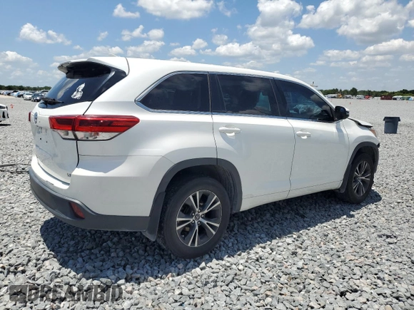 2017 Toyota Highlander LE with VIN 5TDZZRFH6HS220332, listed as a Copart auction lot 57822285 with 167,184 mi miles and Salvage title. Bid and sale history available at DreamBid. Image 3.