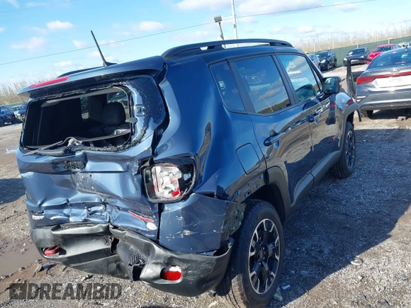 2023 Jeep Renegade Trailhawk with VIN ZACNJDC13PPP74002, listed as a IAAI auction lot 41968140 with 6,848 mi miles and . Bid and sale history available at DreamBid. Image 4.