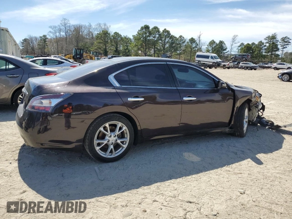 2014 Nissan Maxima S with VIN 1N4AA5AP6EC476727, listed as a Copart auction lot 49458125 with 141,656 mi miles and Salvage title. Bid and sale history available at DreamBid. Image 3.