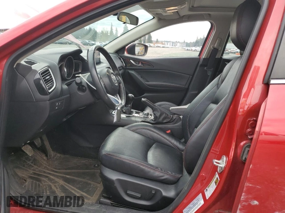 2015 Mazda 3 i Grand Touring z VIN JM1BM1M73F1221122, wystawiony jako Copart lot #50174635 z przebiegiem 95 234 mil mil oraz Nie do naprawy • Non repairable. Historia ofert i sprzedaży dostępna na DreamBid. Obrazek 7.