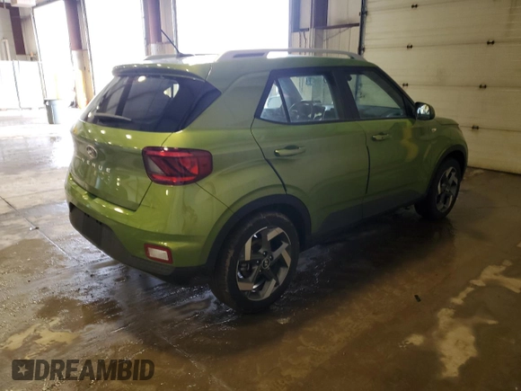 2024 Hyundai Venue SEL with VIN KMHRC8A33RU297000, listed as a Copart auction lot 44927355 with 13,574 mi miles and Salvage Title. Bid and sale history available at DreamBid. Image 3.