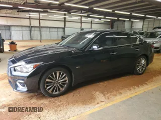 2020 Infiniti Q50 Luxe z VIN JN1EV7AR9LM252570, wystawiony jako Copart lot #58611975 z przebiegiem 148 107 mil mil oraz Czysty tytuł • Clean title. Historia ofert i sprzedaży dostępna na DreamBid. Obrazek 1.