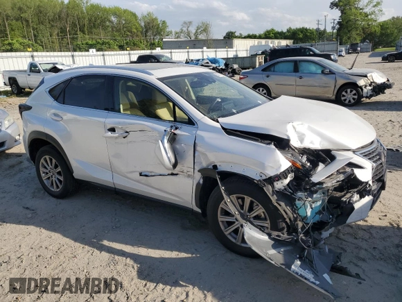 2021 Lexus NX with VIN JTJDARDZ5M5025994, listed as a Copart auction lot 53111605 with 57,805 mi miles and Salvage Title. Bid and sale history available at carsss.com. Image 4.
