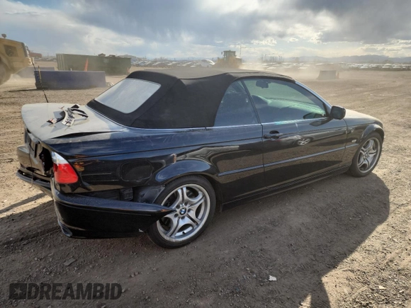 2002 BMW 3 Series 330Ci with VIN WBABS53482JU95296, listed as a Copart auction lot 50978565 with 104,135 mi miles and Salvage Title. Bid and sale history available at DreamBid. Image 3.