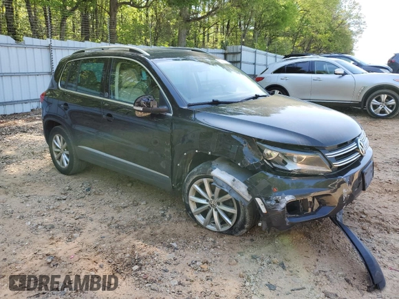 2017 Volkswagen Tiguan Wolfsburg Edition with VIN WVGSV7AX9HK019107, listed as a Copart auction lot 52218085 with 65,727 mi miles and Salvage title. Bid and sale history available at DreamBid. Image 4.