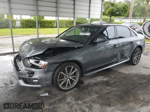 2016 Audi A4 Premium with VIN WAUAFAFLXGN009793, listed as a Copart auction lot 73860514 with 89,480 mi miles and Salvage Title. Bid and sale history available at carsss.com. Image 1.