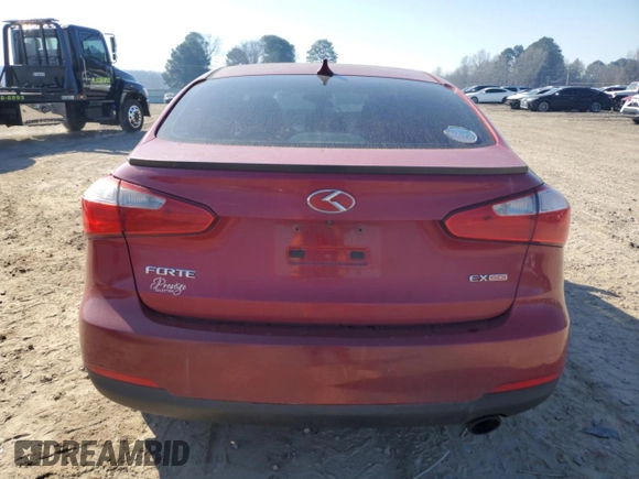 2014 Kia Forte EX with VIN KNAFX4A8XE5053975, listed as a Copart auction lot 47248415 with Not Provided miles and Salvage Title. Bid and sale history available at carsss.com. Image 6.