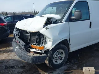 2010 GMC Savana Cargo Van with VIN 1GTZGFBA8A1172252, listed as a IAAI auction lot 41614483 with 153,172 mi miles. Bid and sale history available at carsss.com. Image 6.