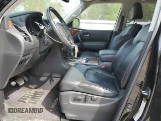 2018 Nissan Armada SV with VIN JN8AY2ND7J9059858, listed as a Copart auction lot 50140715 with 107,126 mi miles and Salvage Title. Bid and sale history available at carsss.com. Image 7.