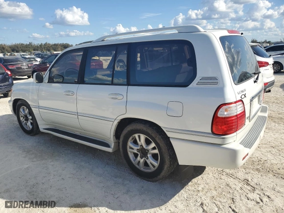 2003 Lexus LX 470 with VIN JTJHT00W833533180, listed as a Copart auction lot 75102374 with 0 mi miles and Non Repairable. Bid and sale history available at carsss.com. Image 2.