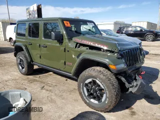2022 Jeep Wrangler Unlimited Rubicon z VIN 1C4HJXFN9NW186122, wystawiony jako Copart lot #79685634 z przebiegiem 81 332 mil mil oraz Szkoda całkowita • Salvage title. Historia ofert i sprzedaży dostępna na DreamBid. Obrazek 4.