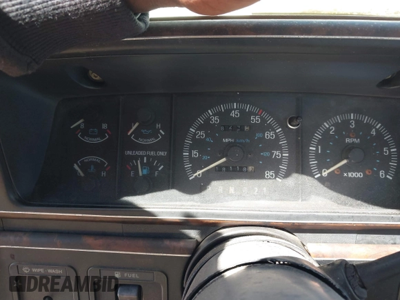1991 Ford F-150 with VIN 1FTDF15Y4MPB03424, listed as a IAAI auction lot 41816984 with 18,118 mi miles. Bid and sale history available at carsss.com. Image 7.