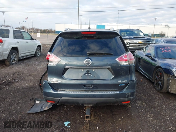 2014 Nissan Rogue SL with VIN 5N1AT2MV1EC849200, listed as a IAAI auction lot 41928886 with 153,467 mi miles. Bid and sale history available at carsss.com. Image 16.