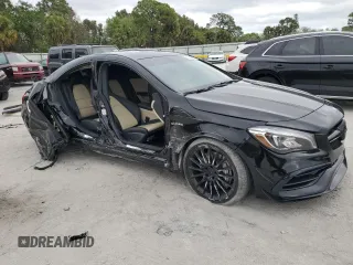 2017 Mercedes-Benz CLA 45 AMG with VIN WDDSJ5CB2HN424882, listed as a Copart auction lot 46393955 with 49,468 mi miles and Salvage Title. Bid and sale history available at DreamBid. Image 4.