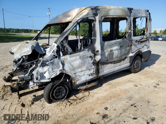 2015 Ford Transit with VIN 1FTNE1CM9FKB05709, listed as a Copart auction lot 59449354 with Not Provided miles and Salvage Title. Bid and sale history available at DreamBid. Image 1.