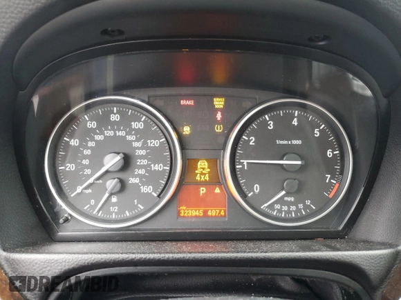 2011 BMW 3 Series 328i xDrive with VIN WBAPK5G56BNN81787, listed as a Copart auction lot 49908465 with 323,945 mi miles and Salvage Title. Bid and sale history available at carsss.com. Image 9.