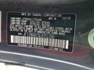2020 Toyota 86 with VIN JF1ZNAA15L8751256, listed as a Copart auction lot 41668465 with 47,390 mi miles and Salvage Title. Bid and sale history available at carsss.com. Image 12.