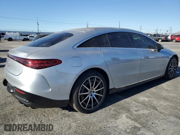 2022 Mercedes-Benz EQS 450+ z VIN W1KCG2DB6NA001130, wystawiony jako Copart lot #88328645 z przebiegiem 39 397 mil mil oraz Szkody całkowita. Historia ofert i sprzedaży dostępna na DreamBid. Obrazek 3.
