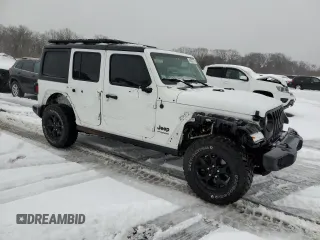 2020 Jeep Wrangler Unlimited Sport S z VIN 1C4HJXDG4LW251802, wystawiony jako Copart lot #44332775 z przebiegiem 60 901 mil mil oraz Szkoda całkowita • Salvage title. Historia ofert i sprzedaży dostępna na DreamBid. Obrazek 4.