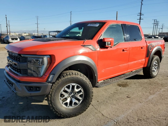 2021 Ford F-150 Raptor with VIN 1FTFW1RG0MFC28419, listed as a Copart auction lot 88366665 with 42,457 mi miles and Salvage Title. Bid and sale history available at carsss.com. Image 1.