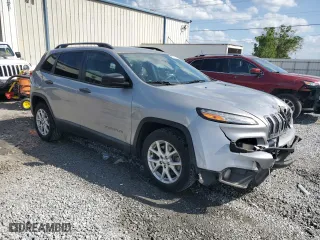 2017 Jeep Cherokee Sport with VIN 1C4PJLAB2HW577537, listed as a Copart auction lot 50910775 with 77,492 mi miles and Salvage Title. Bid and sale history available at carsss.com. Image 4.