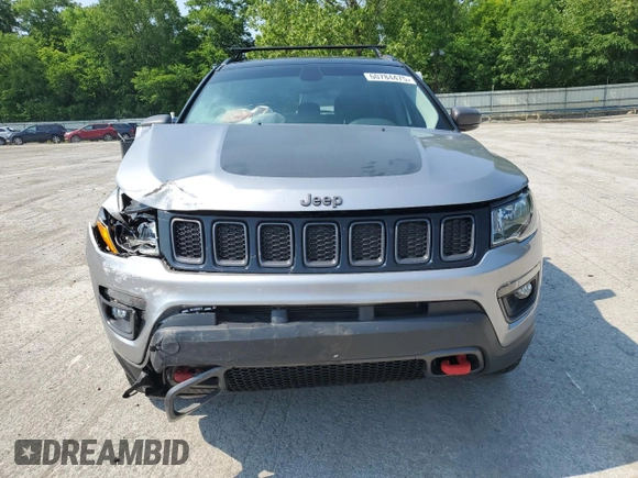 2019 Jeep Compass Trailhawk z VIN 3C4NJDDB2KT667874, wystawiony jako Copart lot #60784475 z przebiegiem 82 426 mil mil oraz Szkoda całkowita • Salvage title. Historia ofert i sprzedaży dostępna na DreamBid. Obrazek 5.
