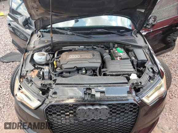 2015 Audi A3 Premium with VIN WAUACGFF2F1012988, listed as a Copart auction lot 59514345 with 80,249 mi miles and Salvage title. Bid and sale history available at DreamBid. Image 11.