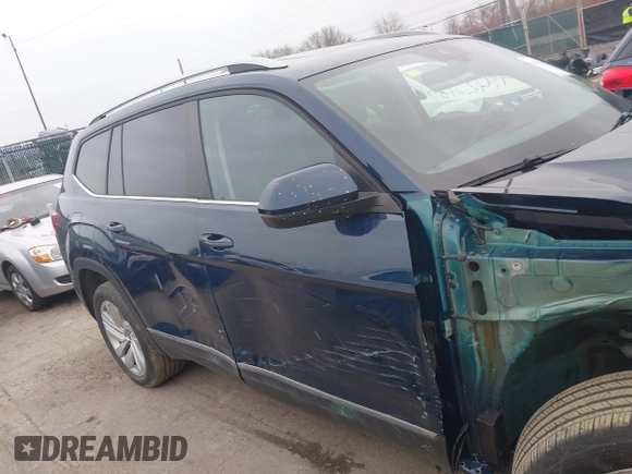 2021 Volkswagen Atlas SEL with VIN 1V2BR2CA8MC505723, listed as a IAAI auction lot 41423187 with 55,890 mi miles and . Bid and sale history available at DreamBid. Image 13.