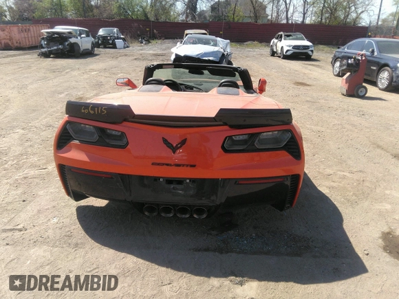2019 Chevrolet Corvette with VIN 1G1YP3D63K5606115, listed as a IAAI auction lot 42115984 with 38,512 mi miles and . Bid and sale history available at DreamBid. Image 16.