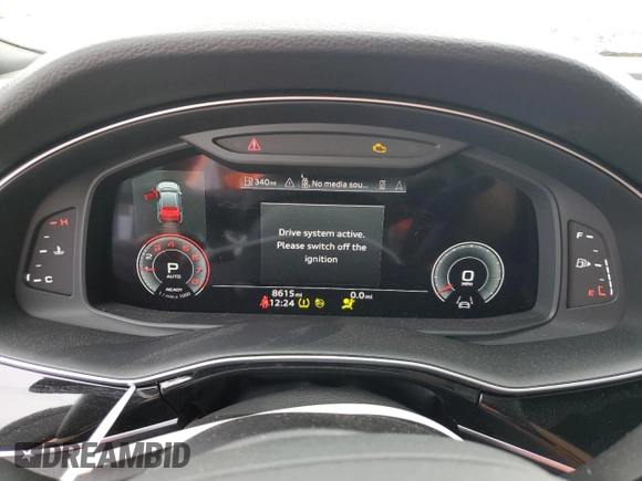2023 Audi Q8 Premium Plus with VIN WA1EVBF12PD035302, listed as a Copart auction lot 64756094 with 8,615 mi miles and Salvage title. Bid and sale history available at DreamBid. Image 9.
