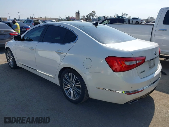 2016 Kia Cadenza Premium with VIN KNALN4D75G5218796, listed as a IAAI auction lot 42151269 with 123,332 mi miles. Bid and sale history available at carsss.com. Image 3.