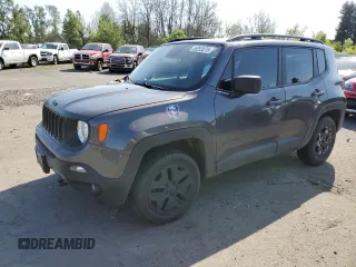 2020 Jeep Renegade Sport z VIN ZACNJBAB2LPL42186, wystawiony jako Copart lot #55353075 z przebiegiem 99 026 mil mil oraz Szkoda całkowita • Salvage title. Historia ofert i sprzedaży dostępna na DreamBid. Obrazek 1.