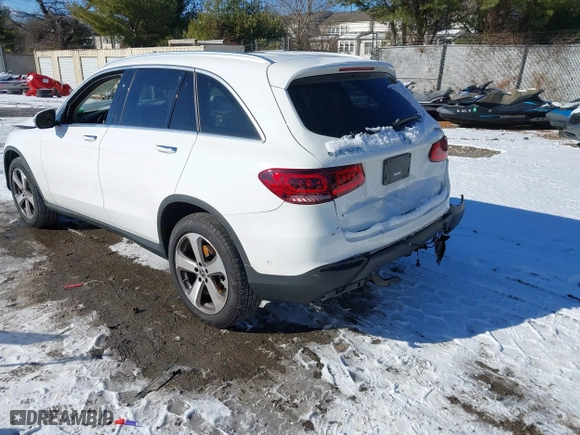 2022 Mercedes-Benz GLC with VIN W1N0G8EB7NG119580, listed as a IAAI auction lot 41239778 with 28,551 mi miles. Bid and sale history available at carsss.com. Image 3.