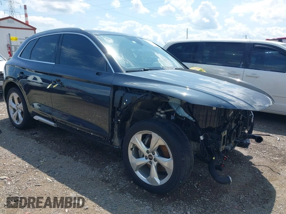 2021 Audi Q5 Premium Plus with VIN WA1BAAFY4M2062482, listed as a IAAI auction lot 42539165 with 40,312 mi miles and . Bid and sale history available at DreamBid. Image 1.