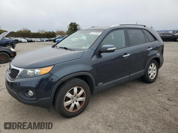2012 Kia Sorento LX with VIN 5XYKTDA61CG282416, listed as a Copart auction lot 52176305 with 155,631 mi miles and Salvage Title. Bid and sale history available at DreamBid. Image 1.